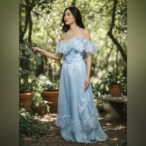 VINTAGE 70's Southern Belle Princess Dress
